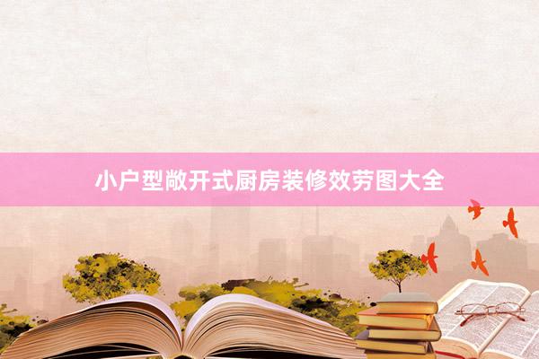 小户型敞开式厨房装修效劳图大全